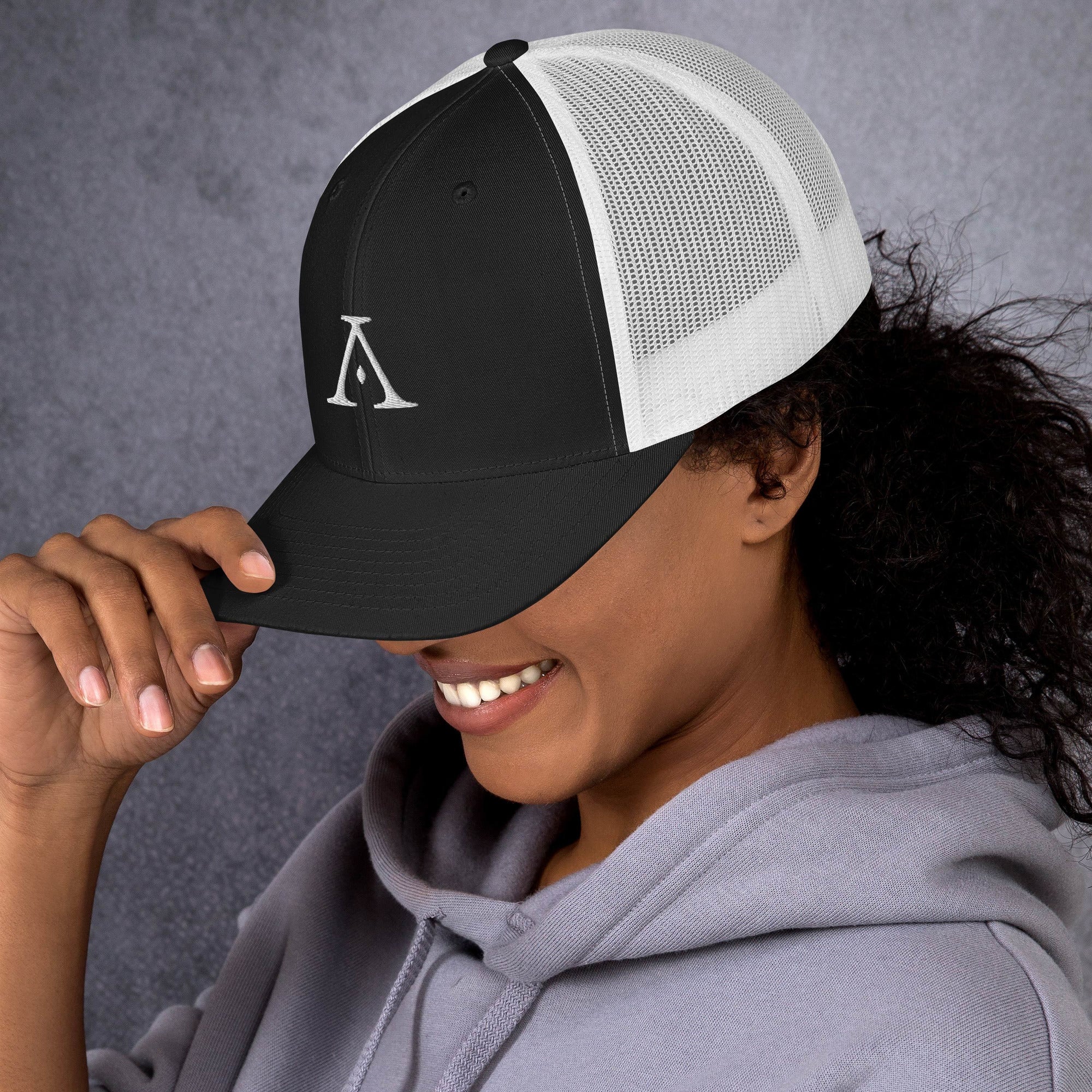 Logo Trucker Cap (Embroidered) - Dark