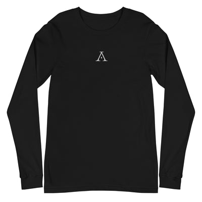 Logo Long Sleeve Tee (Black/ Heather)